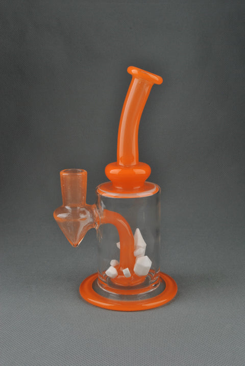 Flower Child Glass Hu Man Chu Orange/White Collab Rig