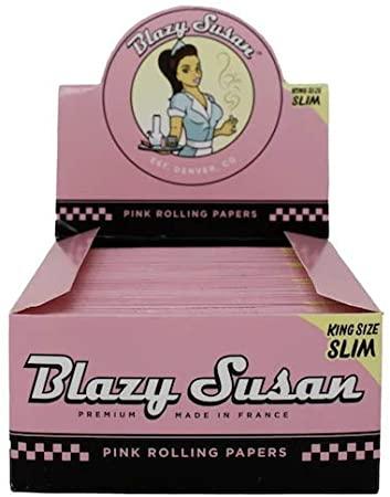 Blazy Susan Pink King Size Slim Rolling Papers