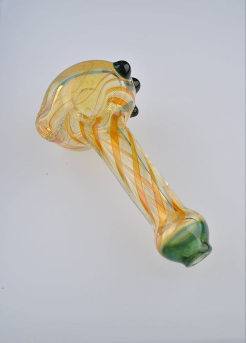 Andy Dillion Small Fumed Spoon w/ Color Dot & Mouthpiece - MS01