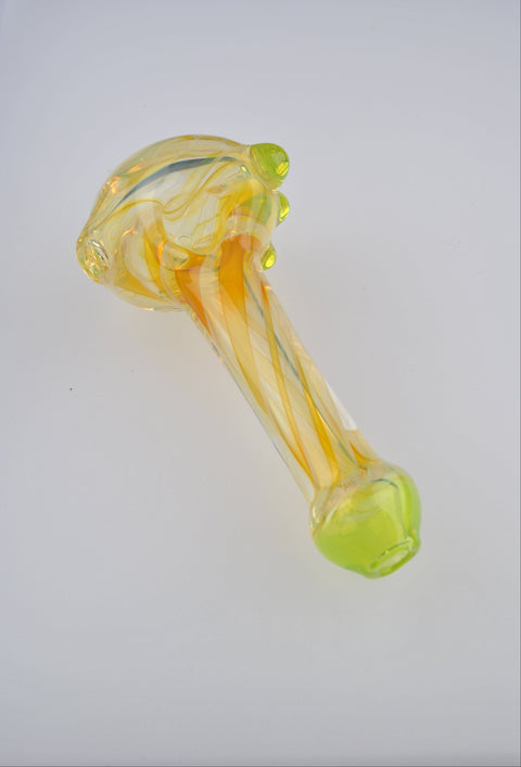 Andy Dillion Small Fumed Spoon w/ Color Dot & Mouthpiece - MS01