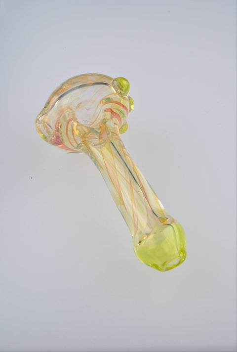 Andy Dillion Small Fumed Spoon w/ Color Dot & Mouthpiece - MS01