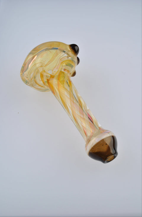 Andy Dillion Small Fumed Spoon w/ Color Dot & Mouthpiece - MS01