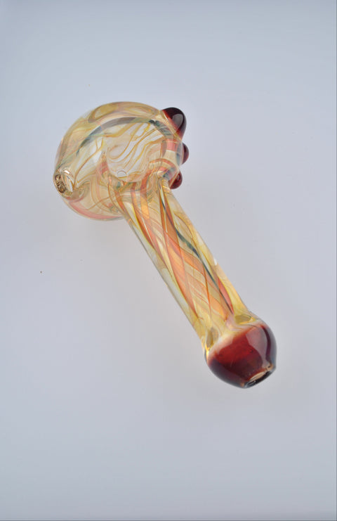 Andy Dillion Small Fumed Spoon w/ Color Dot & Mouthpiece - MS01