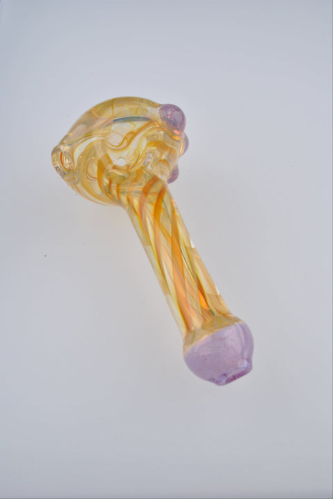Andy Dillion Small Fumed Spoon w/ Color Dot & Mouthpiece - MS01