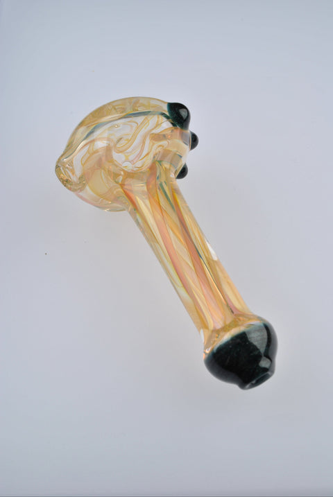 Andy Dillion Small Fumed Spoon w/ Color Dot & Mouthpiece - MS01