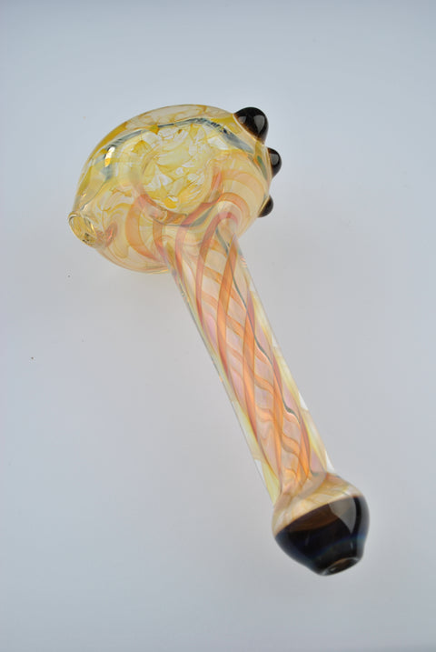 Andy Dillion Small Fumed Spoon w/ Color Dot & Mouthpiece - MS01