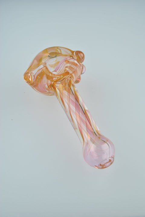 Andy Dillion Small Fumed Spoon w/ Color Dot & Mouthpiece - MS01