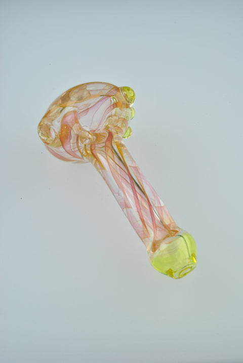 Andy Dillion Small Fumed Spoon w/ Color Dot & Mouthpiece - MS01