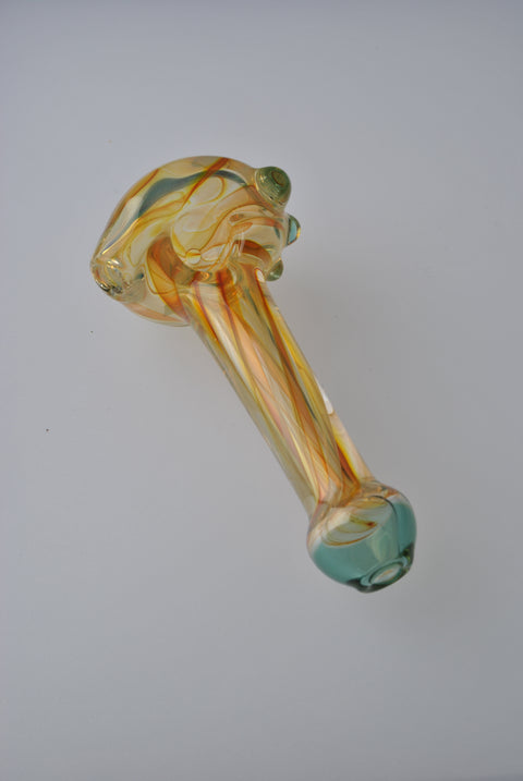 Andy Dillion Small Fumed Spoon w/ Color Dot & Mouthpiece - MS01