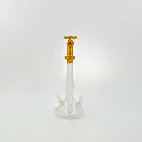 Water Spigot Frosted Glass Dab Rig