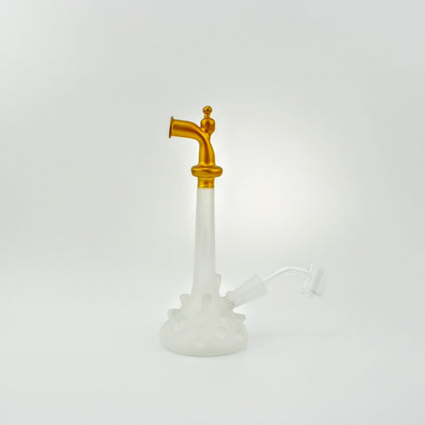 Water Spigot Frosted Glass Dab Rig