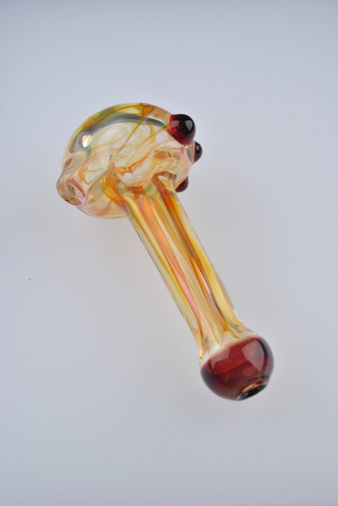 Andy Dillion Small Fumed Spoon w/ Color Dot & Mouthpiece - MS01