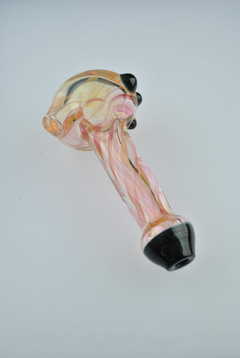 Andy Dillion Small Fumed Spoon w/ Color Dot & Mouthpiece - MS01