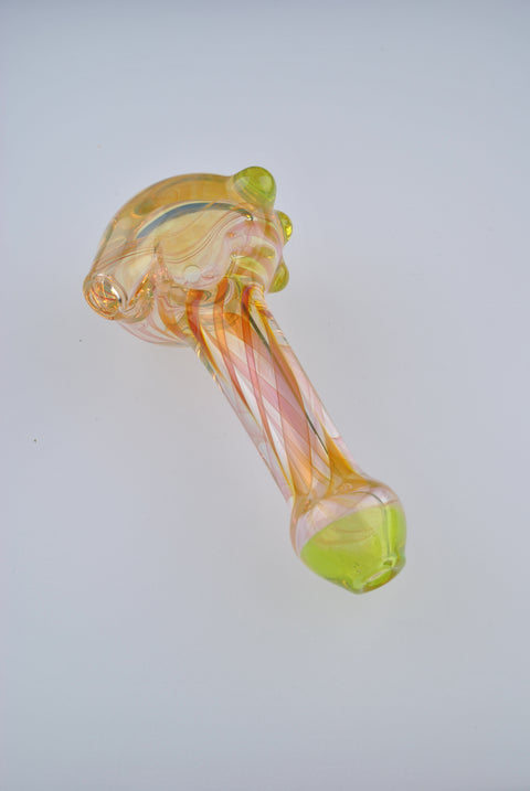 Andy Dillion Small Fumed Spoon w/ Color Dot & Mouthpiece - MS01