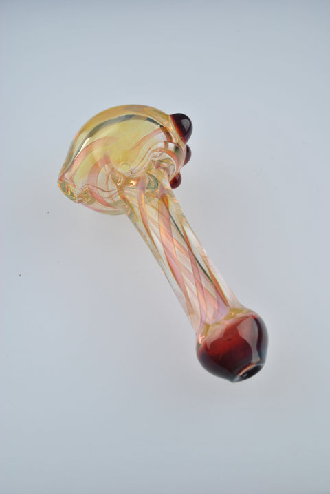 Andy Dillion Small Fumed Spoon w/ Color Dot & Mouthpiece - MS01
