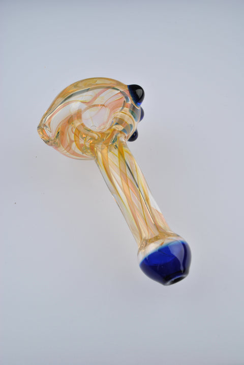 Andy Dillion Small Fumed Spoon w/ Color Dot & Mouthpiece - MS01