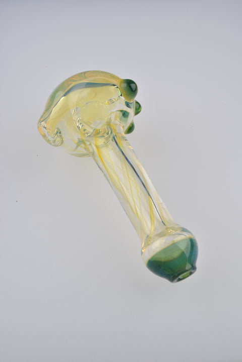 Andy Dillion Small Fumed Spoon w/ Color Dot & Mouthpiece - MS01