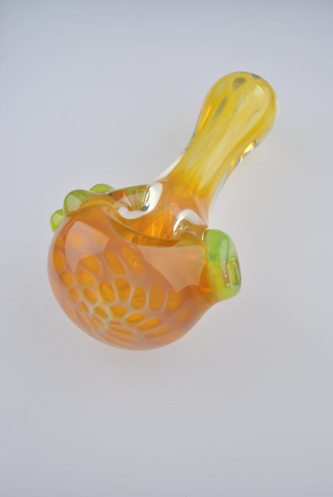 Lost Boys Glass Double Honey Comb Handpipe