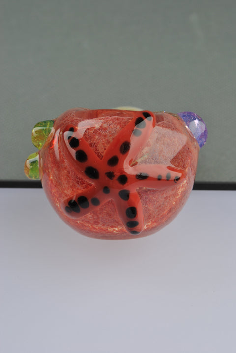 Lost Boys Glass Fritted Starfish Hand Pipe