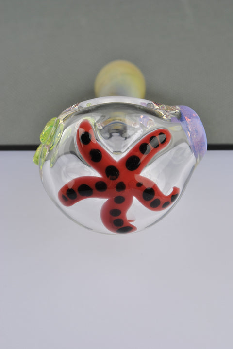 Lost Boys Glass Front Starfish Hand Pipe