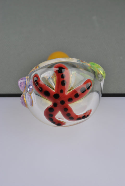 Lost Boys Glass Front Starfish Hand Pipe