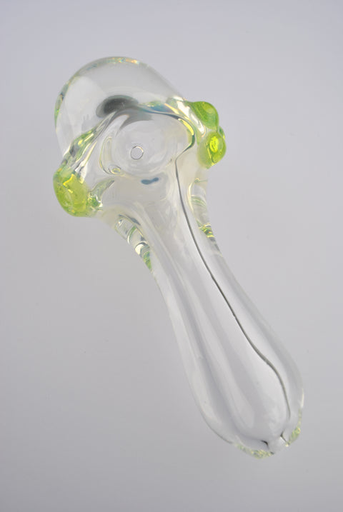 Lost Boys Glass Clear Marble Hand Pipe