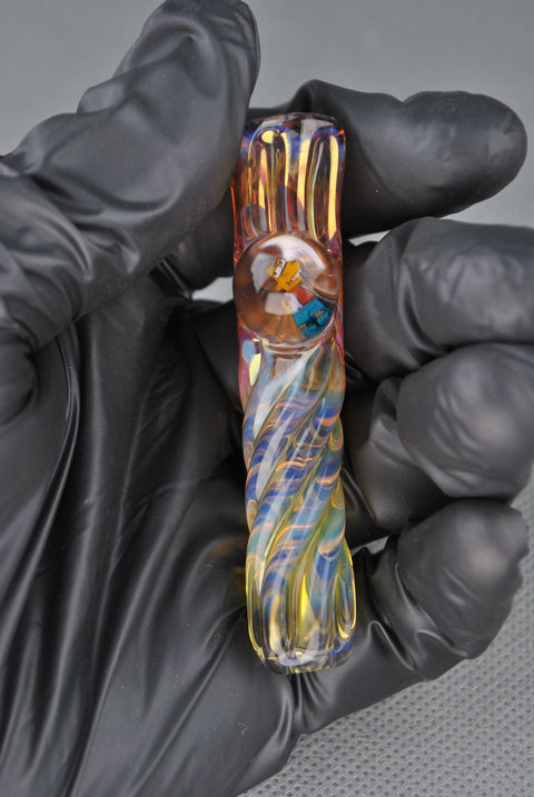 Matty White Fimed Onie w/ Millie Marble