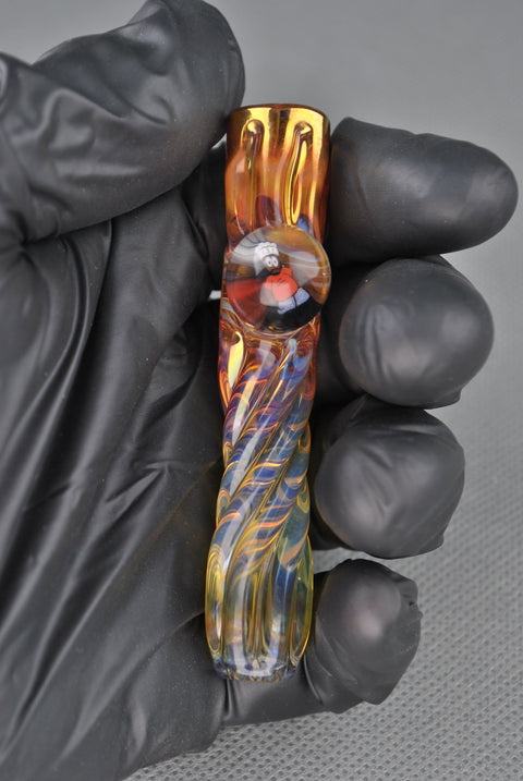 Matty White Fimed Onie w/ Millie Marble