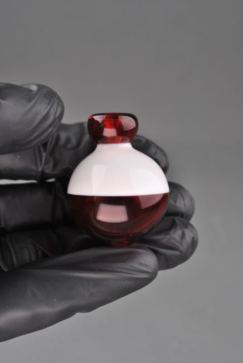 Matty White Glass Bobber One Hitter Pipe