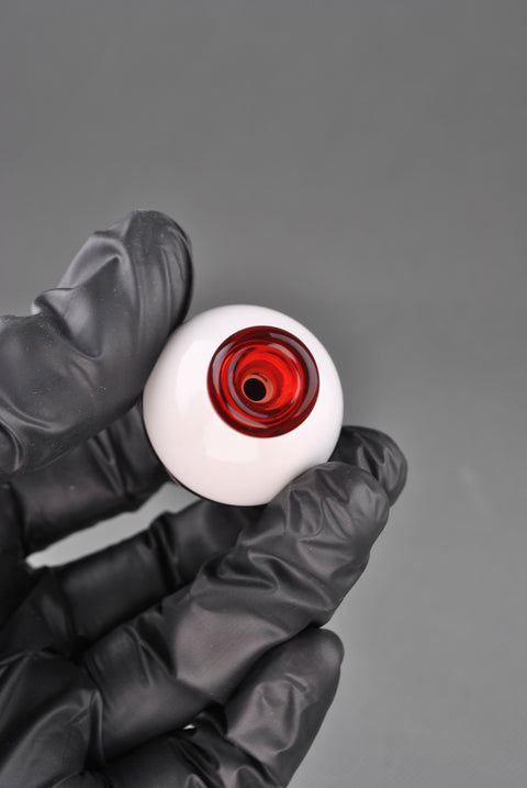 Matty White Glass Bobber One Hitter Pipe