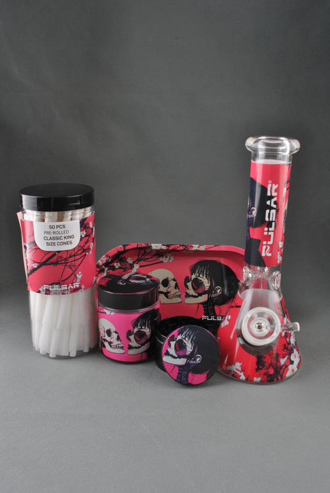 Pulsar Designer Beaker Series Water Pipe Smokers Kit