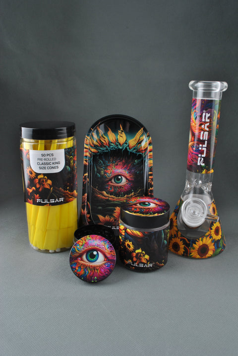 Pulsar Designer Beaker Series Water Pipe Smokers Kit