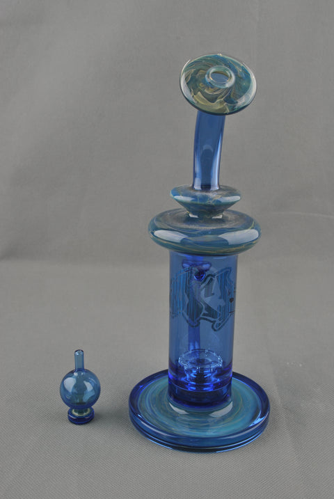 Mr. B Glass Blueberry Rig with Cap