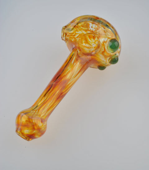Andy Dillon Fumed Handpipe w/ Colored Dots