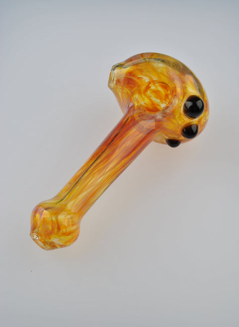 Andy Dillon Fumed Handpipe w/ Colored Dots
