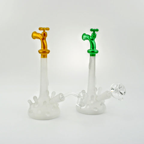 Water Spigot Frosted Glass Dab Rig