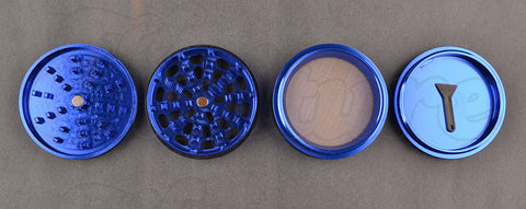 Kulture 62mm Blue Multistage 4 Piece Grinder 1 - KultureVA