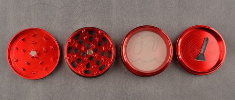 Kulture 55mm Red Multistage 4 Piece Grinder 1 - KultureVA