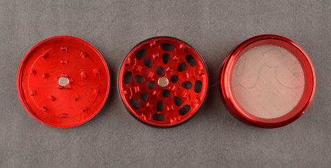 Kulture 55mm Red Multistage 4 Piece Grinder 1 - KultureVA