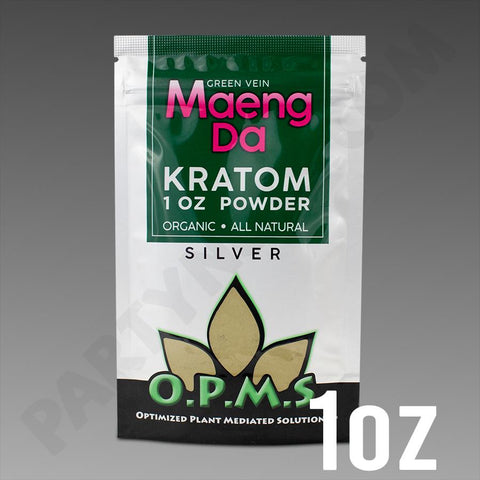 OPMS Kratom Silver Maeng Da Green Vein POWDER 1 oz / 28.35g